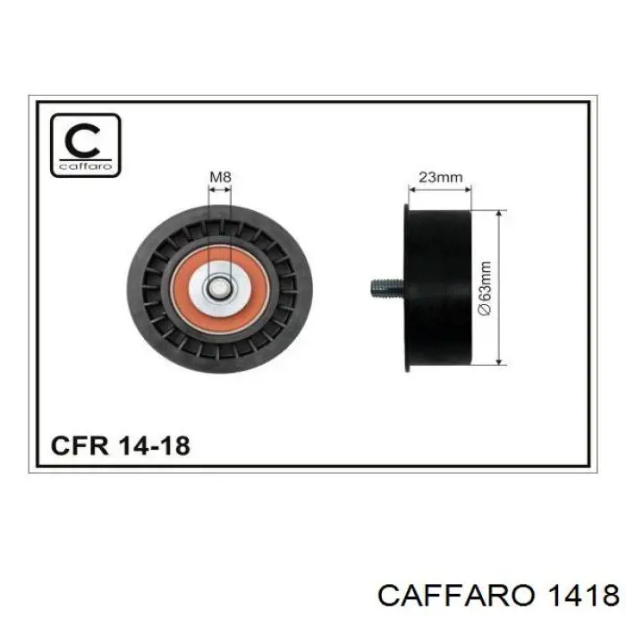 Comprar 1418 Caffaro Polea correa distribución