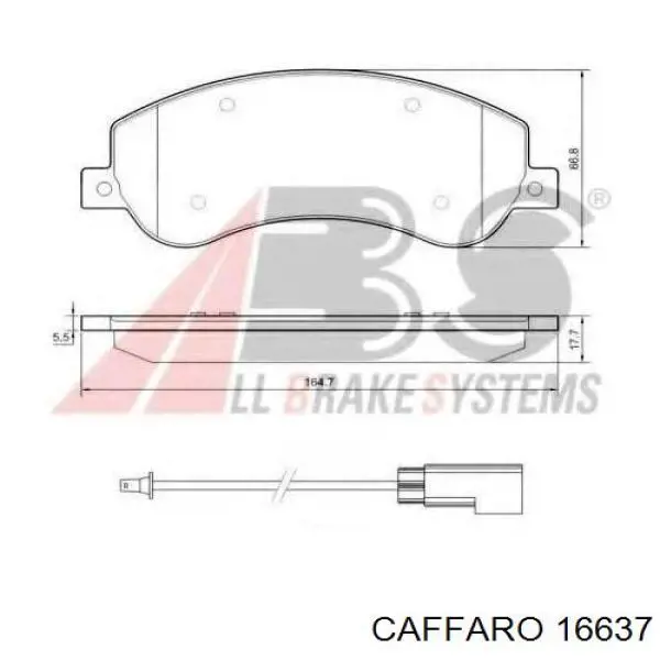 16637 Caffaro polea tensora correa poli v