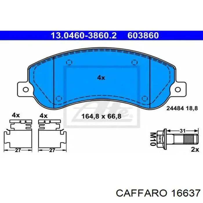 Rodillo tensor correa poli V Caffaro 16637 precio, desde 19,84 EUR