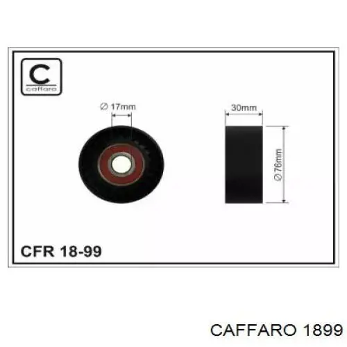 Rodillo tensor correa poli V Caffaro 1899 precio, desde 16,22 EUR
