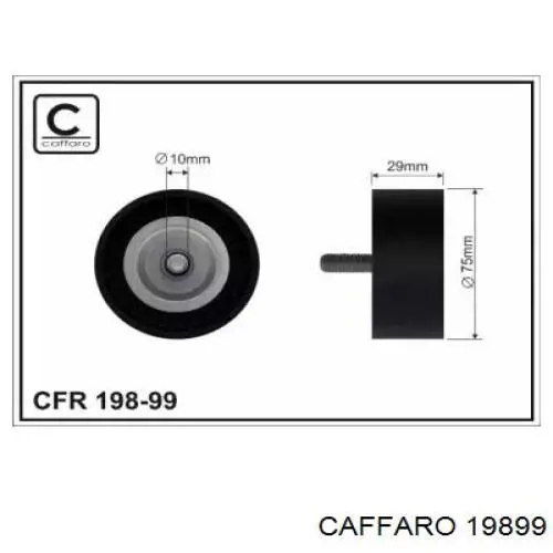 19899 Caffaro polea inversión / guía, correa poli v