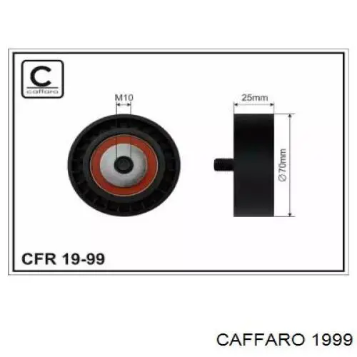 1999 Caffaro polea tensora, correa poli v