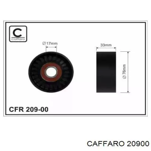 Rodillo tensor correa poli V Caffaro 20900 precio, desde 19,26 EUR
