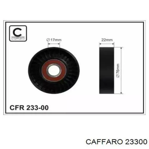 23300 Caffaro polea tensora correa poli v