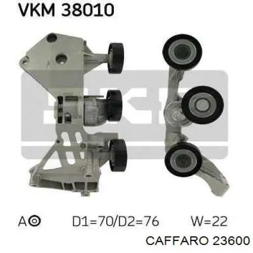 Comprar 23600 Caffaro Polea tensora, correa poli V