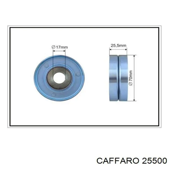 Comprar 25500 Caffaro Polea tensora, correa poli V