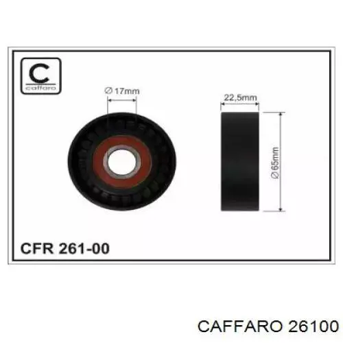26100 Caffaro polea tensora correa poli v