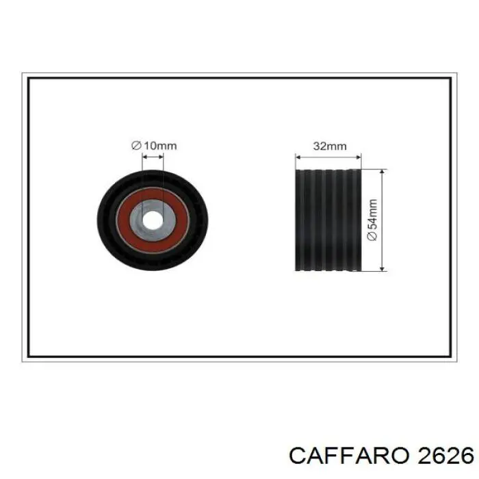 Comprar 2626 Caffaro Polea correa distribución