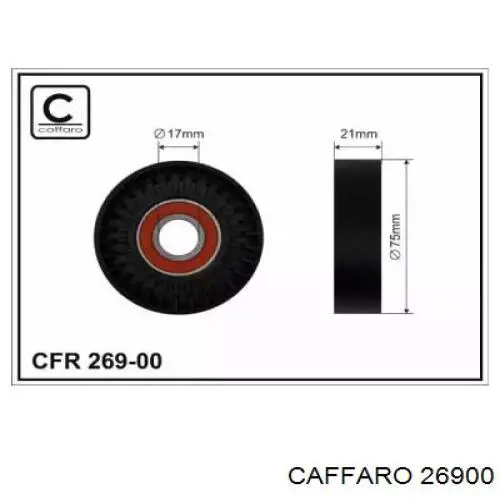 Rodillo tensor correa poli V Caffaro 26900 precio, desde 14,81 EUR