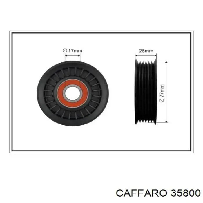 Comprar 9157962 General Motors Polea tensora, correa poli V