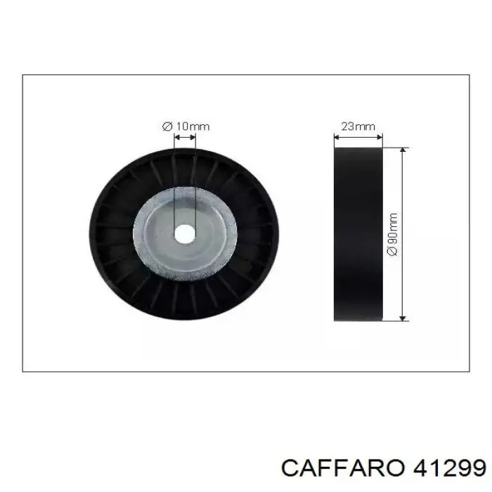 Rodillo tensor correa poli V Caffaro 41299 precio, desde 16,04 EUR
