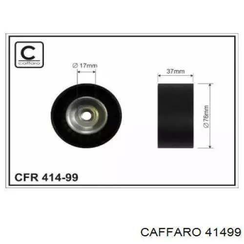 Comprar 41499 Caffaro Polea tensora, correa poli V