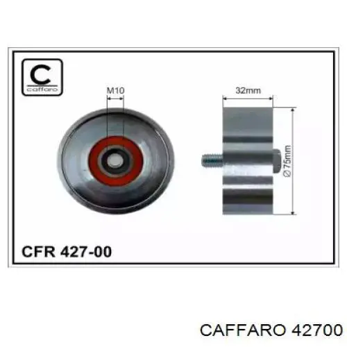 Rodillo tensor correa poli V Caffaro 42700 precio, desde 36,38 EUR