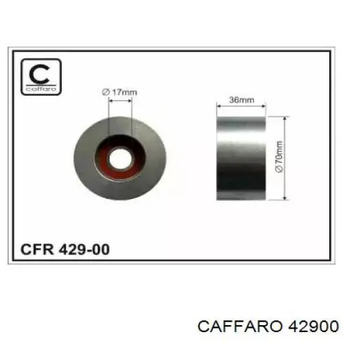 Rodillo tensor correa poli V Caffaro 42900 precio, desde 29,95 EUR