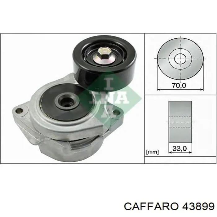 Polea tensora correa poli V MPQ1300 Magneti Marelli