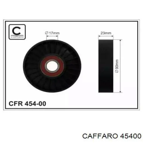 Comprar 45400 Caffaro Polea tensora, correa poli V