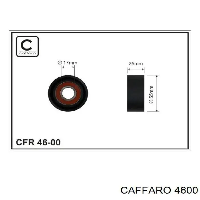 Comprar 4600 Caffaro Polea tensora, correa poli V