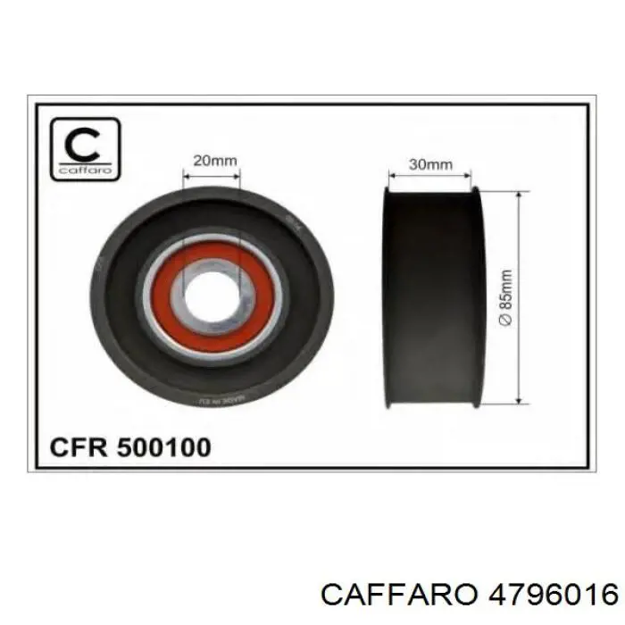 Comprar 4796016 Caffaro Polea inversión/guía, correa poli V