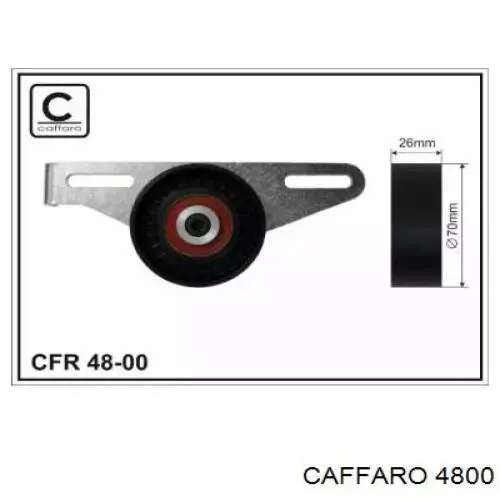 4800 Caffaro polea tensora correa poli v