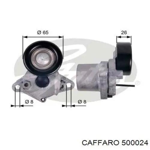 Polea tensora para Hyundai I30  FD