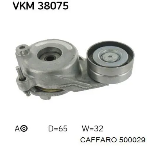 Comprar 500029 Caffaro Polea tensora, correa poli V