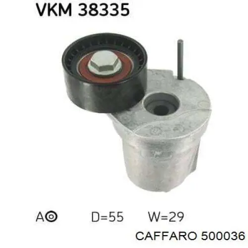 Rodillo tensor correa poli V Caffaro 500036 precio, desde 15,11 EUR