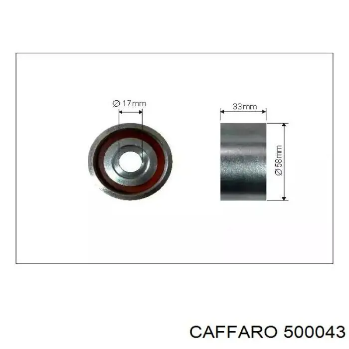 CFR500043 Caffaro rodillo, cadena de distribución