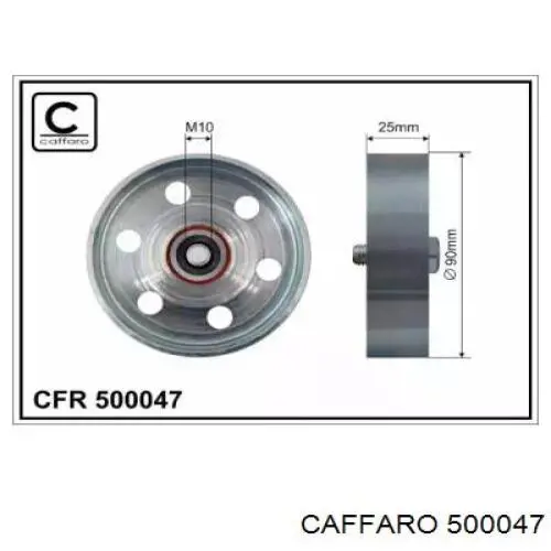 Rodillo tensor correa poli V Caffaro 500047 precio, desde 24,11 EUR