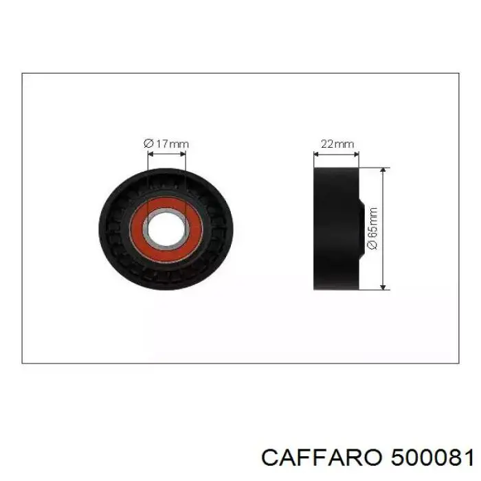 Comprar 500081 Caffaro Polea tensora, correa poli V