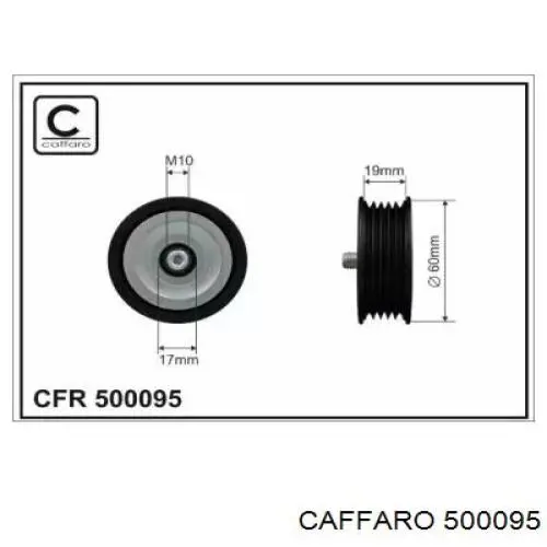 Polea inversión/guía, correa auxiliar servicios Caffaro 500095 precio, desde 14,63 EUR