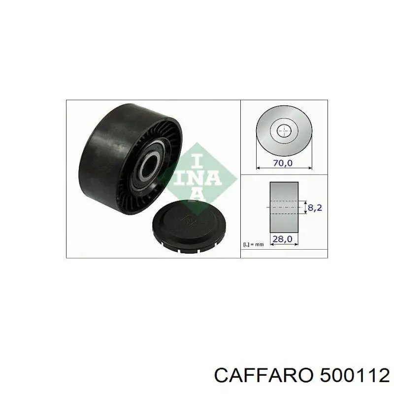 Comprar 500112 Caffaro Polea inversión/guía, correa poli V