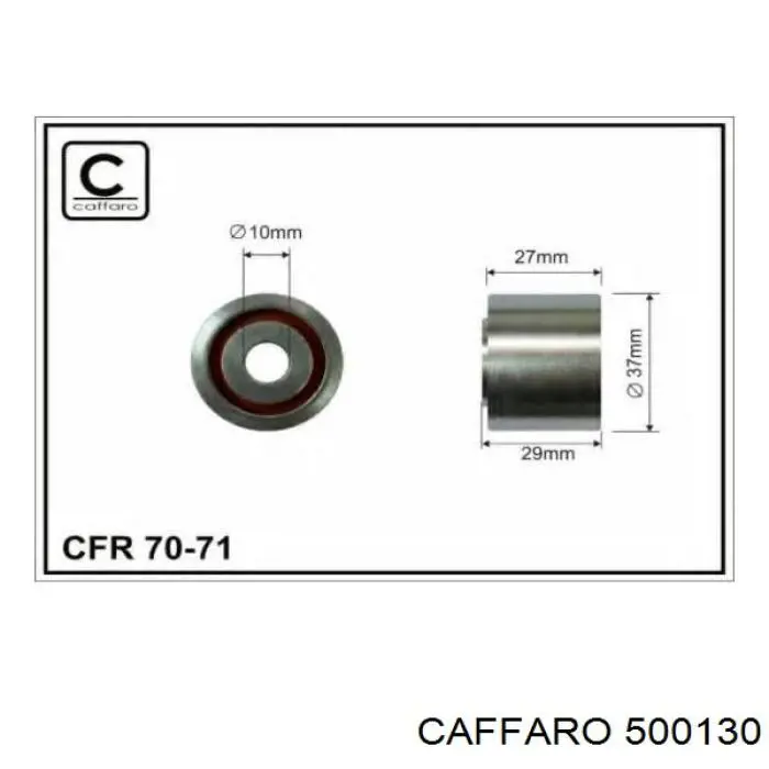 Rodillo tensor correa poli V Caffaro 500130 precio, desde 42,32 EUR