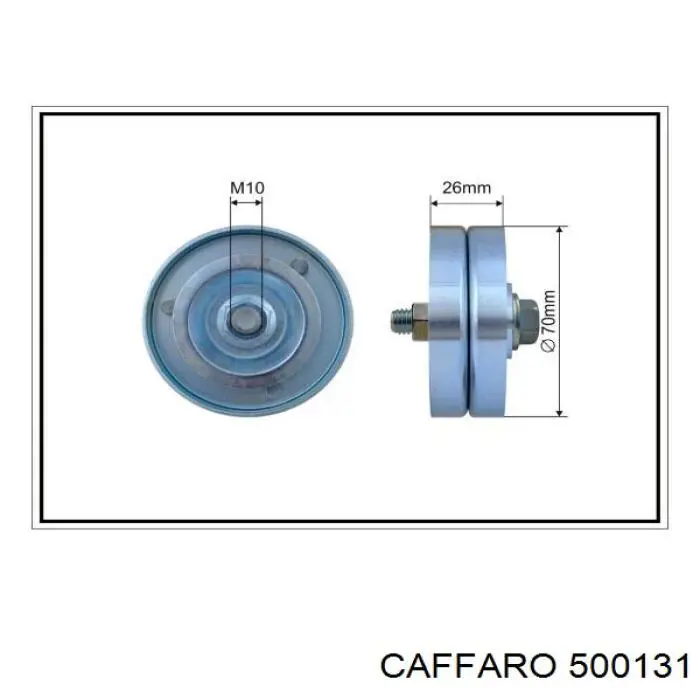 Comprar 500131 Caffaro Polea tensora, correa poli V