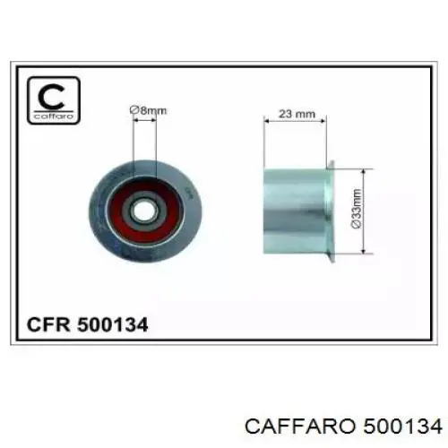 500134 Caffaro rodillo intermedio de correa dentada