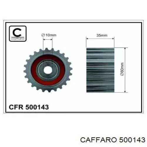 Comprar 500143 Caffaro Polea correa distribución