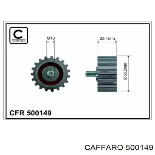 Polea correa distribución Caffaro 500149 precio, desde 23,75 EUR