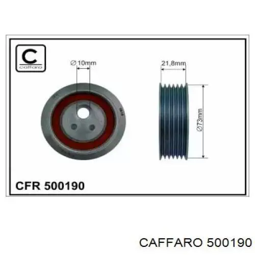 Rodillo tensor correa poli V Caffaro 500190 precio, desde 41,60 EUR