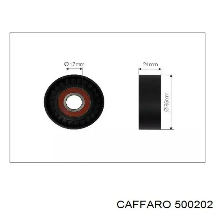Rodillo tensor correa poli V Caffaro 500202 precio, desde 15,25 EUR