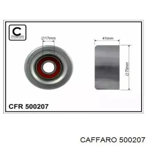500207 Caffaro Polea tensora