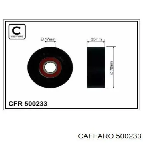 Comprar 500233 Caffaro Polea tensora, correa poli V