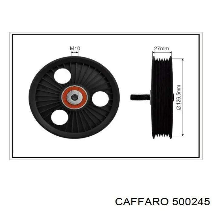 Polea inversión/guía, correa auxiliar servicios Caffaro 500245 precio, desde 21,86 EUR
