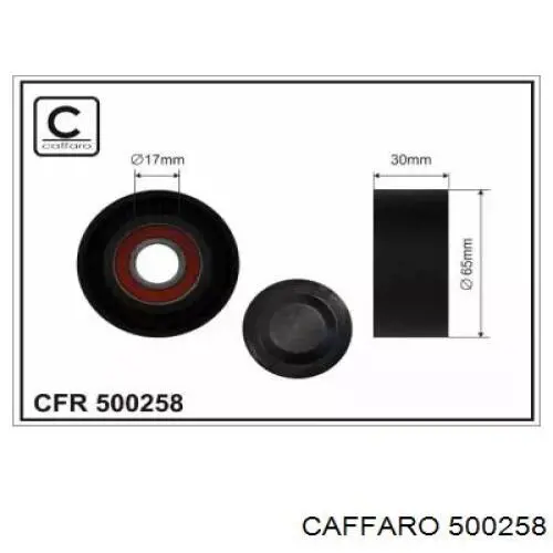 Rodillo tensor correa poli V Caffaro 500258 precio, desde 15,64 EUR