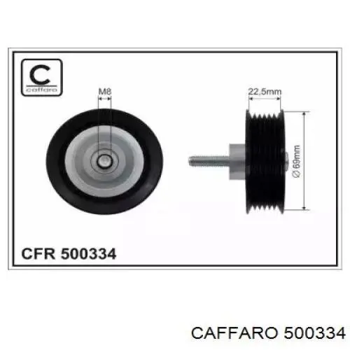 Comprar 500334 Caffaro Polea inversión/guía, correa poli V