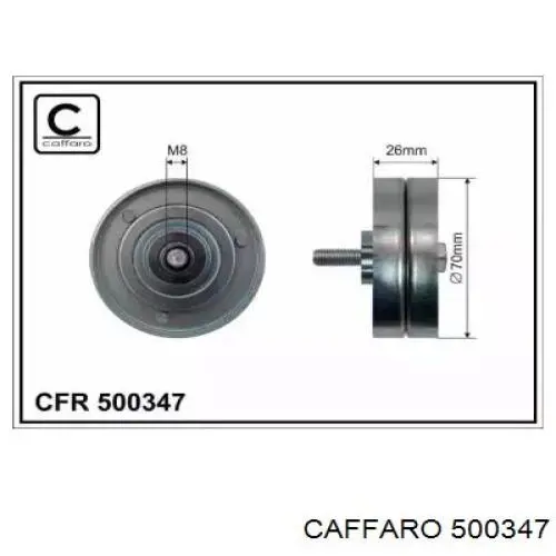 500347 Caffaro polea inversión / guía, correa poli v