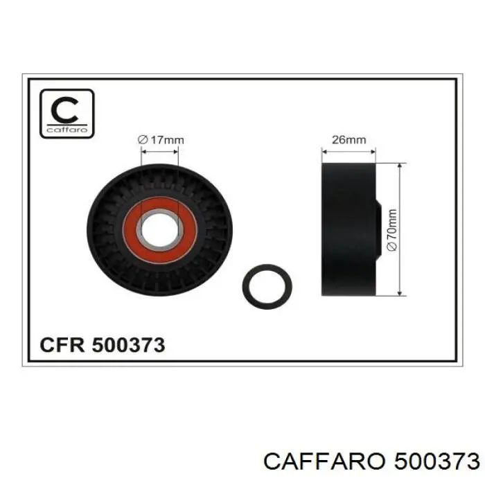 Tensor de la correa trapecial Caffaro 500373 precio, desde 17,23 EUR
