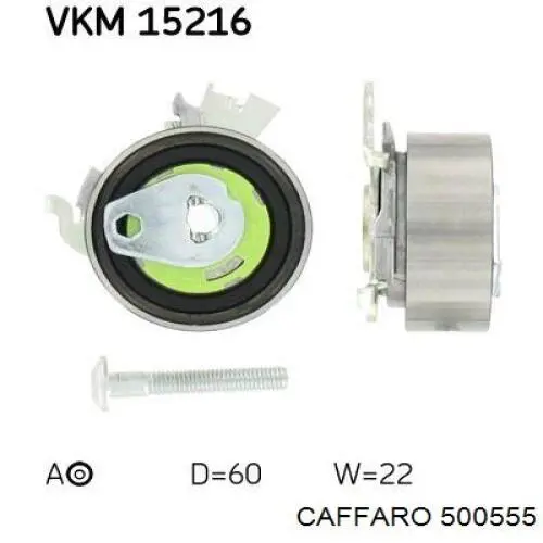 Comprar 500555 Caffaro Polea tensora, correa poli V