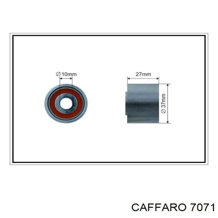 Comprar 7071 Caffaro Polea inversión/guía, correa poli V