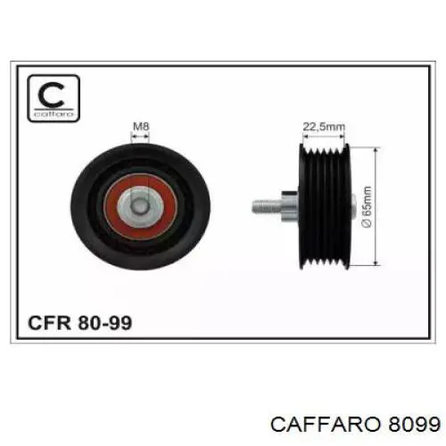 Polea inversión/guía, correa auxiliar servicios Caffaro 8099 precio, desde 13,70 EUR