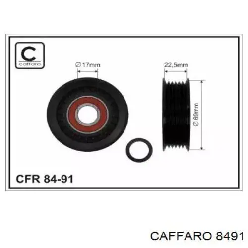Polea inversión/guía, correa auxiliar servicios Caffaro 8491 precio, desde 22,05 EUR