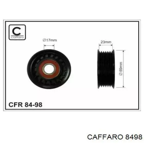 Rodillo tensor correa poli V Caffaro 8498 precio, desde 14,62 EUR